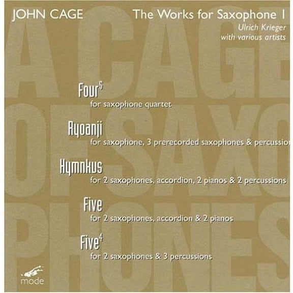 Ulrich Krieger - Works for Saxophone I - Music & Performance - CD