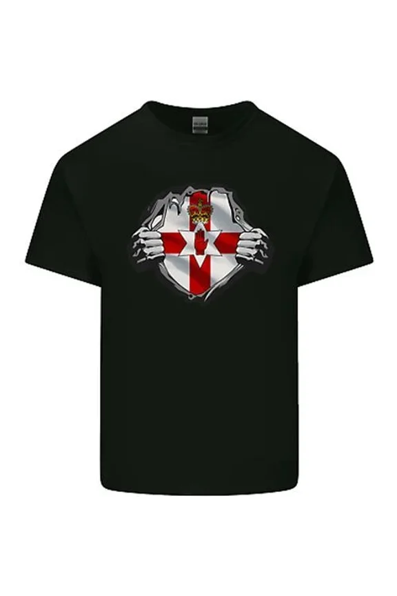 Ulster Flag N, Reland Gym Ripped Torn T-Shirt Unisex S-5XL Hot Trending Shirt, Vintage Birthday Gift