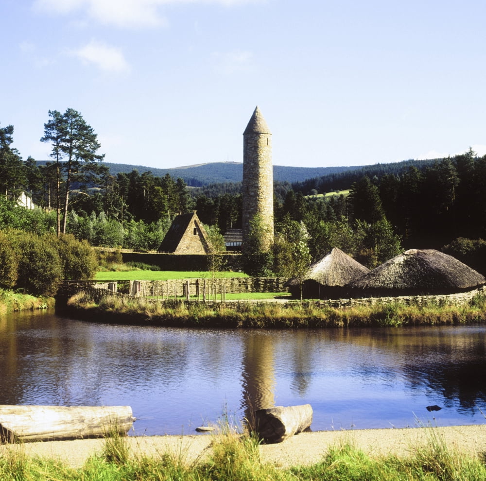 Ulster History Park Omagh County Tyrone Ireland Crannog And Early Monastery Canvas Art - The Irish Image Collection Design Pics (24 x 24)