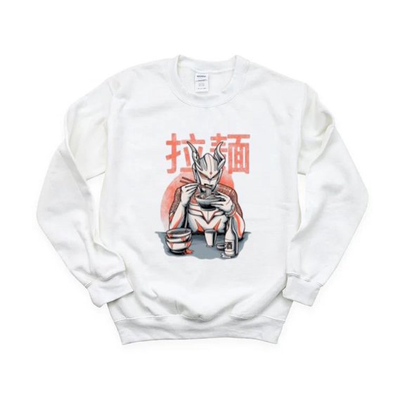 Ult Ramen Zero Funny Noodle Soup Food Japanese Anime Sweatshirt, for men & women, up to size 5XL