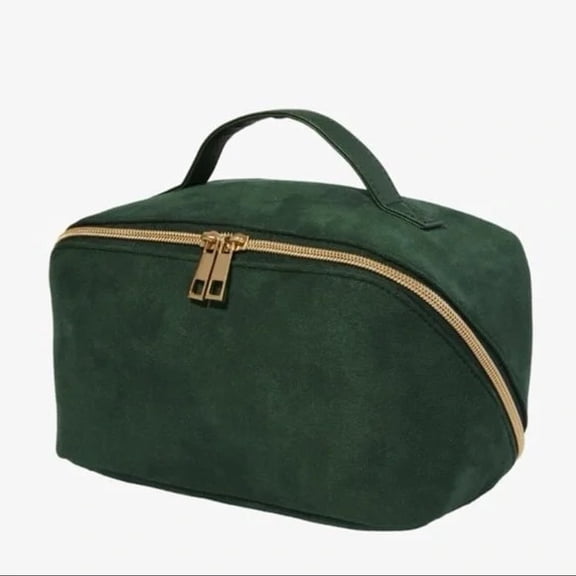 Ulta Beauty Green Velvet Makeup Bag