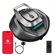 ULTENIC Cordless Robotic Pool Cleaner,Automatic Vacuum with Dual Motors,90-Min Runtime,Self-Parking Cleaning Robot for Ground & Inground,up to 850Sq.ft.
