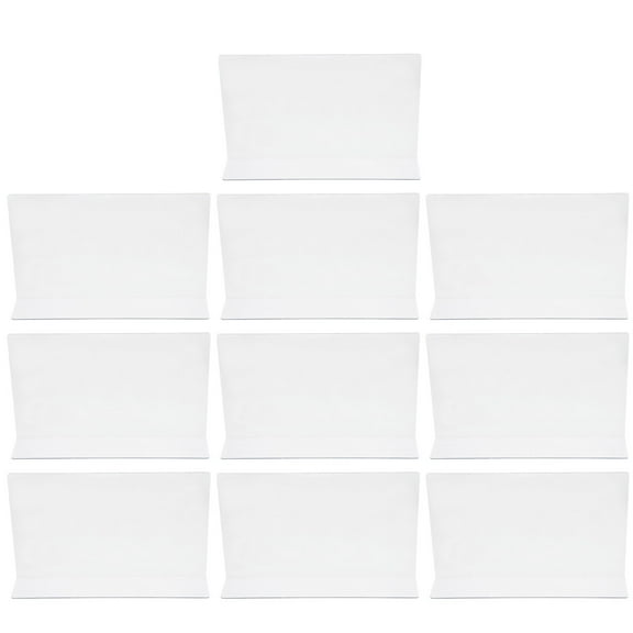 KONTONTY 10Pcs Transparent Plastic Shelf Divider for Home Store Goods Separation PVC Material