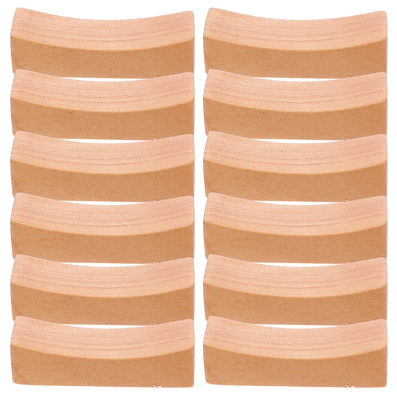 Milisten Chopsticks Rest Stands Natural Wood Color 12Pcs 1.8In X 0.6In X 0.5In