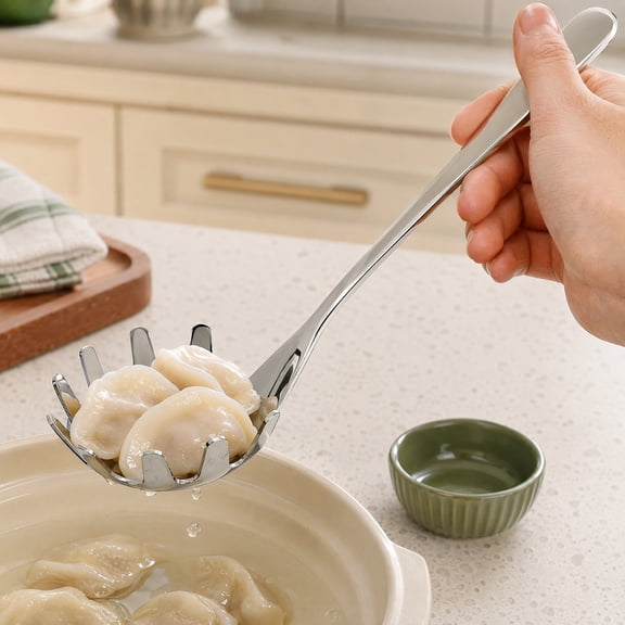 Ulthilift Stainless Steel Spaghetti Server Spoon - Pasta Serving Tool for Easy Spaghetti and Noodle Handling