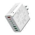 thumbnail image 1 of Ulti Charger 8 Ports with Quick Charger Boltz Pro Lightning Fast Charger Fast Charging Block for Smart Phones, Tablets, Devices with Multiple Ports | Wall Charge for Travel & Home(White), 1 of 6