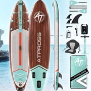 Ultifit Inflatable Paddle Board Extra Wide 450 Lbs Capacity Anti-Slip Design with SUP Accessories and Seat 11'6" x 35" Brown