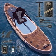 Ultifit Inflatable Paddle Board Extra Wide 400 Lbs Capacity Anti-Slip Design with SUP Accessories and Seat 106" x 33"