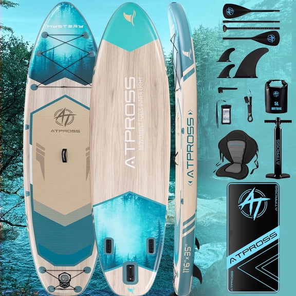 Ultifit Inflatable Paddle Board Extra Wide 450 Lbs Capacity Anti-Slip Design with SUP Accessories and Seat 11'6" x 35"