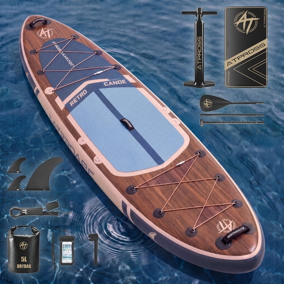 Ultifit Inflatable Paddle Board Extra Wide 400 Lbs Capacity Anti-Slip Design with SUP Accessories 10'6" x 33"