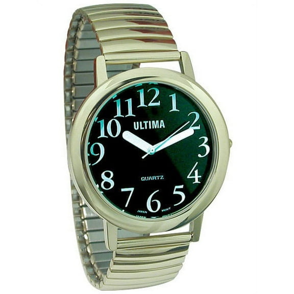 Ultima Low Vision Watch- Black Dial-Unisex