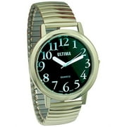 Ultima Low Vision Watch- Black Dial-Unisex