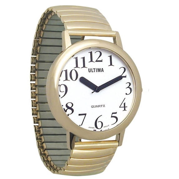 Ultima Low Vision Watch- White Dial- Unisex