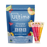 Ultima Replenisher, Electrolyte Drink Mix Packets, Sugar Free Daily Hydration Powder, Mocktini Variety Pack, 16 Count Stickpacks