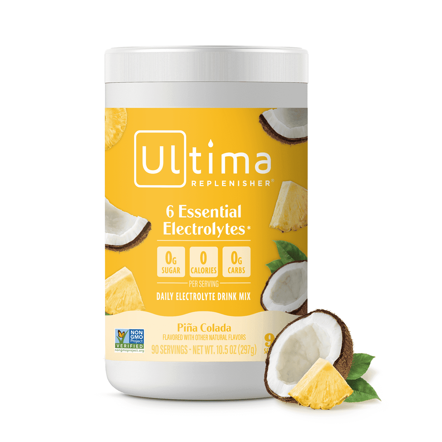 Ultima Replenisher Hydration Electrolyte Powder Drink, Sugar-Free Pia Colada Mocktini, 90 Servings