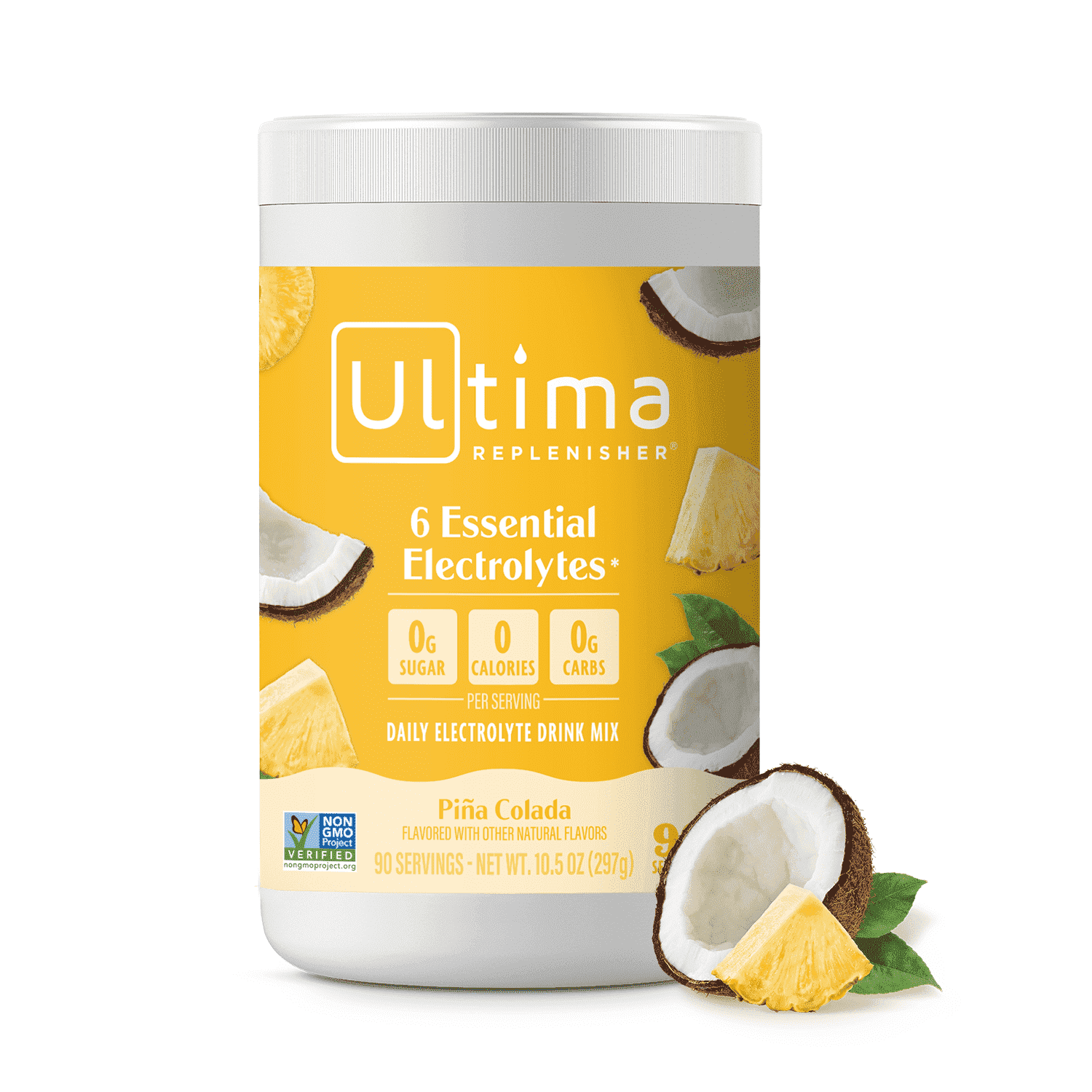 Ultima Replenisher Hydration Electrolyte Powder Drink, Sugar-Free Piña Colada Mocktini, 90 Servings