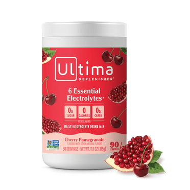 Ultima Replenisher Hydration Electrolyte Powder Drink Mix, Sugar-Free Cherry Pomegranate 90 Servings
