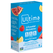 Ultima Replenisher, Signature Variety Pack, 8 Count, Electrolyte Supplement