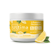 Ultima Replenisher, Electrolyte Drink Mix Powder, Sugar Free Daily Hydration Powder, Lemonade, 30 Servings