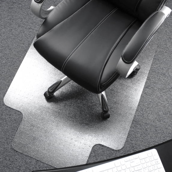 Ultimat® Polycarbonate Lipped Chair Mat for Carpets over 1/2" - 48" x 53"