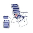 thumbnail image 1 of Ultimate 17 inch High Seat Aluminum Tall Backpack Beach Chair for Adults Heavy Duty | Lay Flat, 5 Reclining Positions | Removable Insulated Cooler Pouch | 300 lbs Weight Capacity, 1 of 9