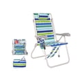 thumbnail image 1 of Ultimate 17 inch High Seat Aluminum Tall Backpack Beach Chair for Adults Heavy Duty | Lay Flat, 5 Reclining Positions | Removable Insulated Cooler Pouch | 300 lbs Weight Capacity, 1 of 9