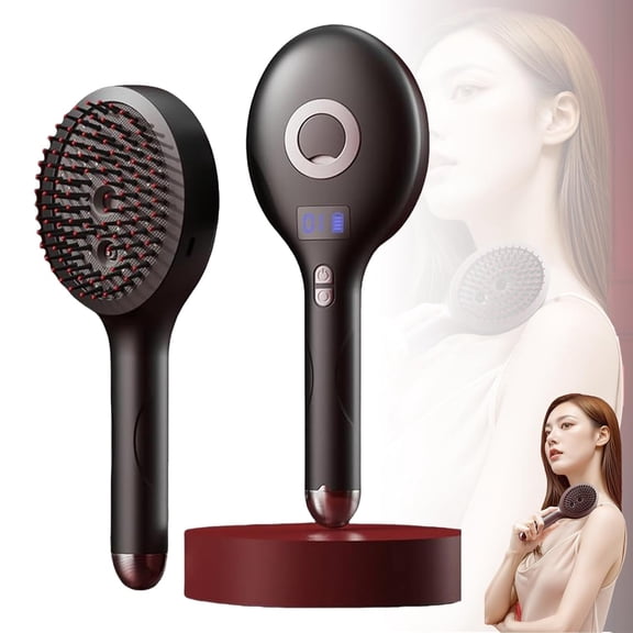 The Ultimate 2-in-1 Styling Brush & Hair Mister, Wet & Dry Tangle-Free Hair Brush, Ultra-Soft Bristles Glide Through Tangles, Adds Shine & Smoothness, Reduces Frizz
