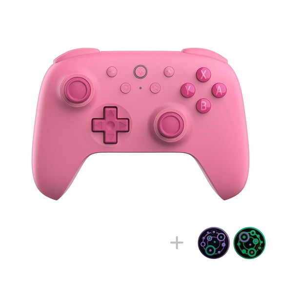 Ultimate 2C Hall Effect Joysticks Bluetooth Controller with Remappable L4/R4 Bumpers, 6-axis Motion Control, Rumble Vibration and Turbo Function for / 2 (Pink)