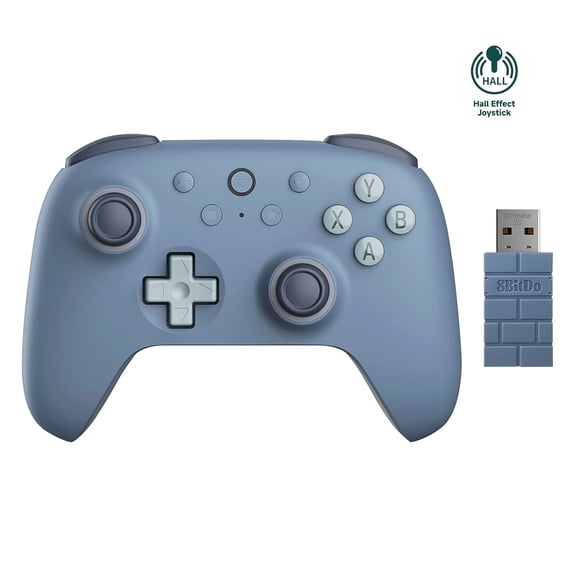 Ultimate 2C Wireless Controller for Windows PC and Android, with 1000Hz Pollin Rate, Hall Effect Joysticks Trirs, Remappable L4/R4 Bumpers (Dark Blue)