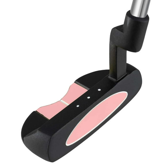 Costway Ultimate 30 Inch Junior Mallet Putter for Kids with Stainless Steel Shaft and Headcover Pink