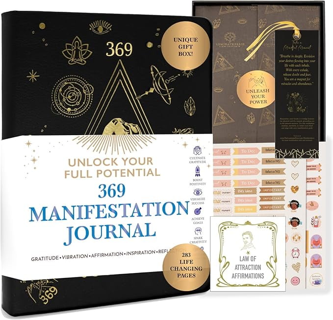 The Ultimate 369 Manifestation Journal - Transformative Law of Attraction Book to Unlock Your Limitless Potential - Presented in Luxurious Gift-Ready Packaging