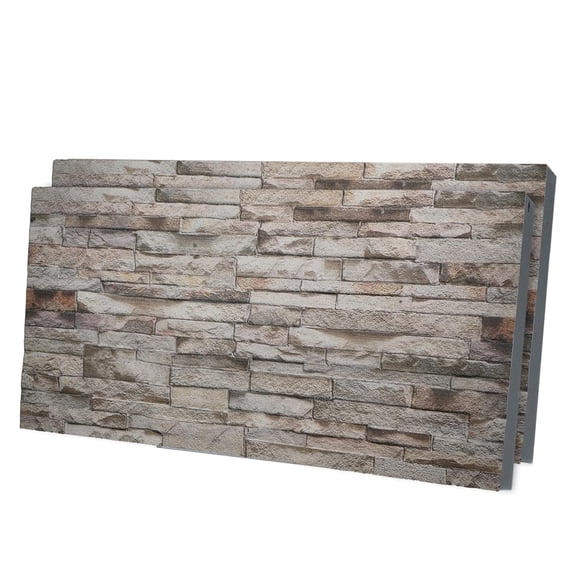 Ultimate 3D Brick Effect Wall Panels, Wall Cladding Panel, Set of 2, Covers 11 sq ft, Gemstone