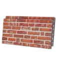 thumbnail image 1 of Ultimate 3D Wall Panels, Brick Effect Styrofoam, Set of 2, Covers 11 sq ft, Vermillion, 1 of 8