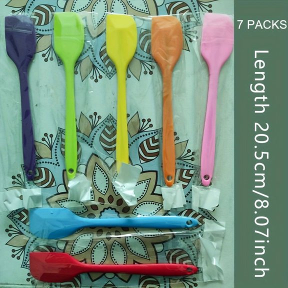 Ultimate 5/7pcs Silicone Spatulas Set - Heat Resistant, Non-Stick Cooking Essentials, Easy-Clean & Versatile for Baking to Cooking
