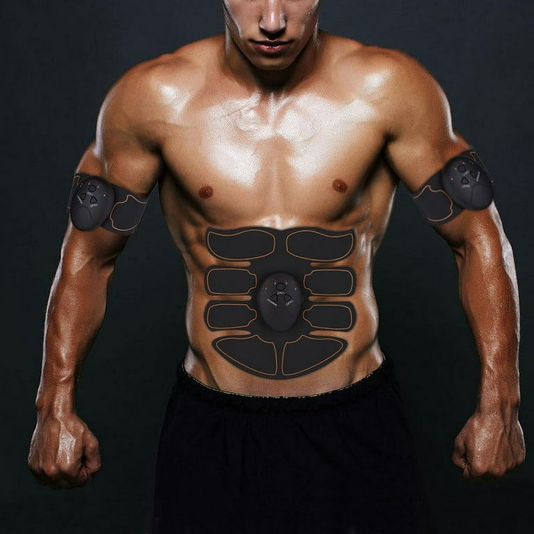 Ultimate ABS Fitness Electric Muscle Stimulator Abdominal Arm Leg Hip Muscle Trainer Toner Fitness Electric Slimming Belt Ab Belly Sticker