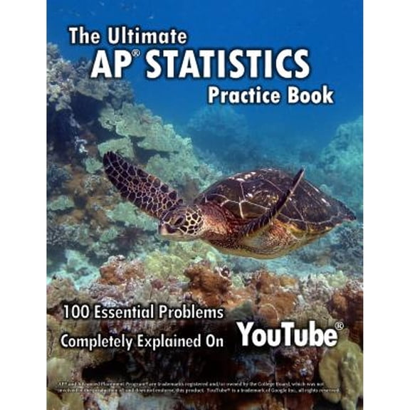 Pre-Owned Ultimate AP Statistics Practice Book: 100 Essential Problems Completely Explained on YouTube