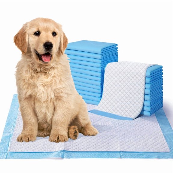 Ultimate Absorbency Puppy Pads, 23.5"x23.5"(M) 40Count, Extra Thick Quick-Dry Dog Potty Pad