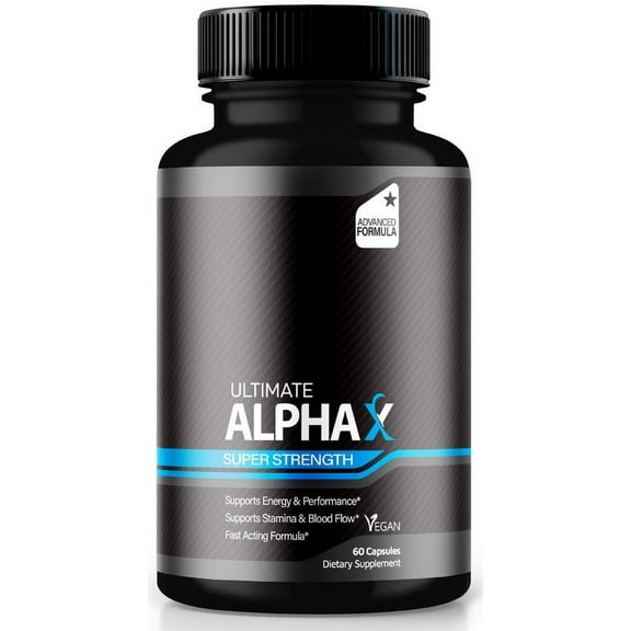 Ultimate Alpha X Pills, Unlock Your Maximum Performance & Capacity, Natural Herbal Capsules, Extra Strength Formula for Overall Health, Daily Nutrition, Ultimate AlphaX Review (60 Capsules)