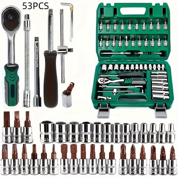 Ultimate Auto Mechanic Tool Kit - Premium Ratchet Torque Wrench & Diverse Screwdriver Set - Ultra-Portable, All-In-One Solution For Car, Bike, & Motorcycle Maintenance