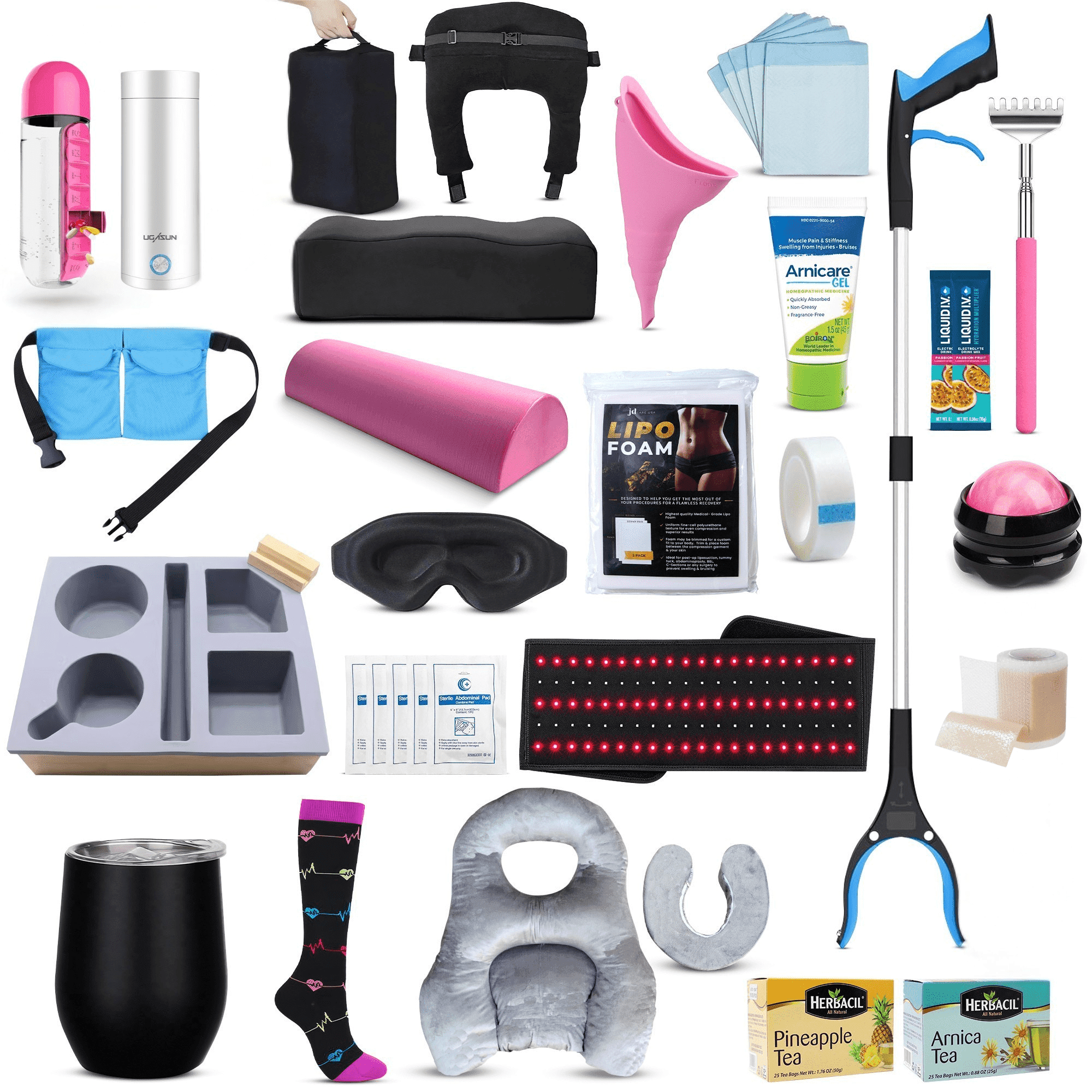 Ultimate BBL Surgery Supplies Kit - Red Light Therapy Wrap, BBL Face ...