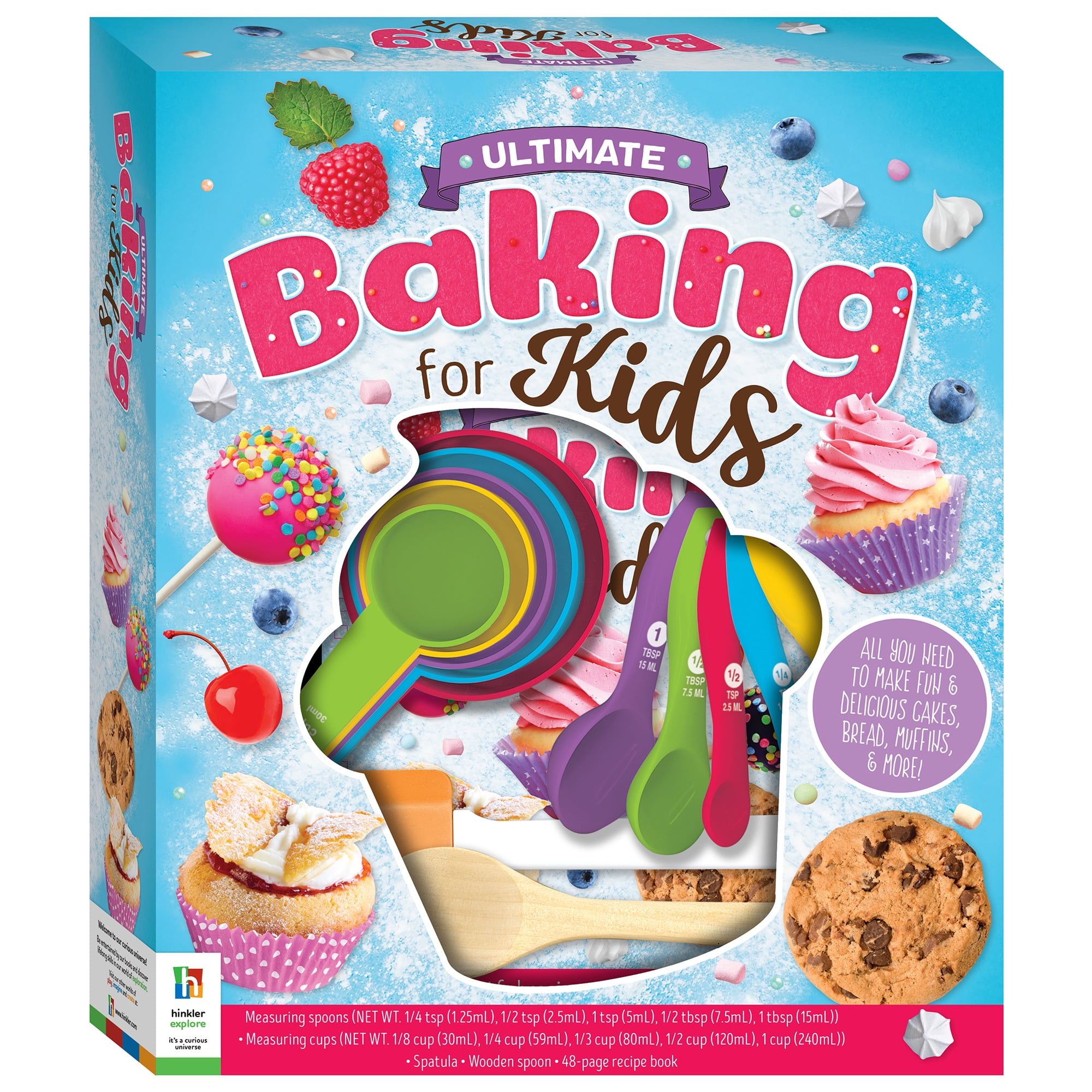 Kids Baking Sets for Girls - Real baking Kit for kids cooking - Durable  Baking Supplies with Baking Pans Set - Muffin Tin & Bakerbella's Recipe  Book 