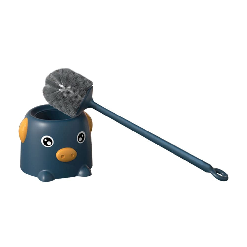 Ultimate Bathroom Cleaning Set Silicone Toilet Bowl Brush with Holder