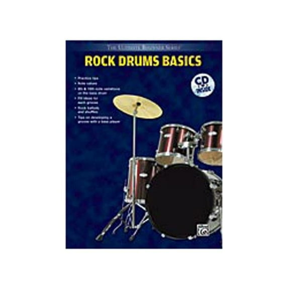 Ultimate Beginner Series: Rock Drums Basics - by Tom Brechtlein, Mike Finkelstein, and Joe Testa - 00-UBSBK002CD