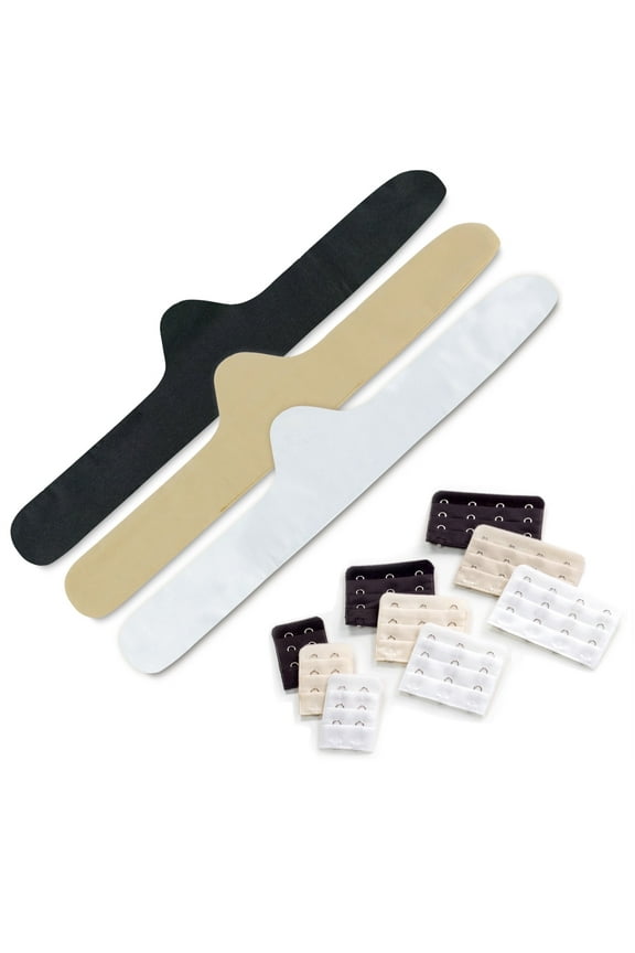 Ultimate Bra Comfort 12-Pack Bra Liners & Bra Extenders, Size: Large by More of Me to Love