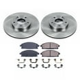 thumbnail image 1 of Ultimate Brakes Front Ceramic Automotive Brake Pad and Rotor Kit with Hardware WM80584, 1 of 5