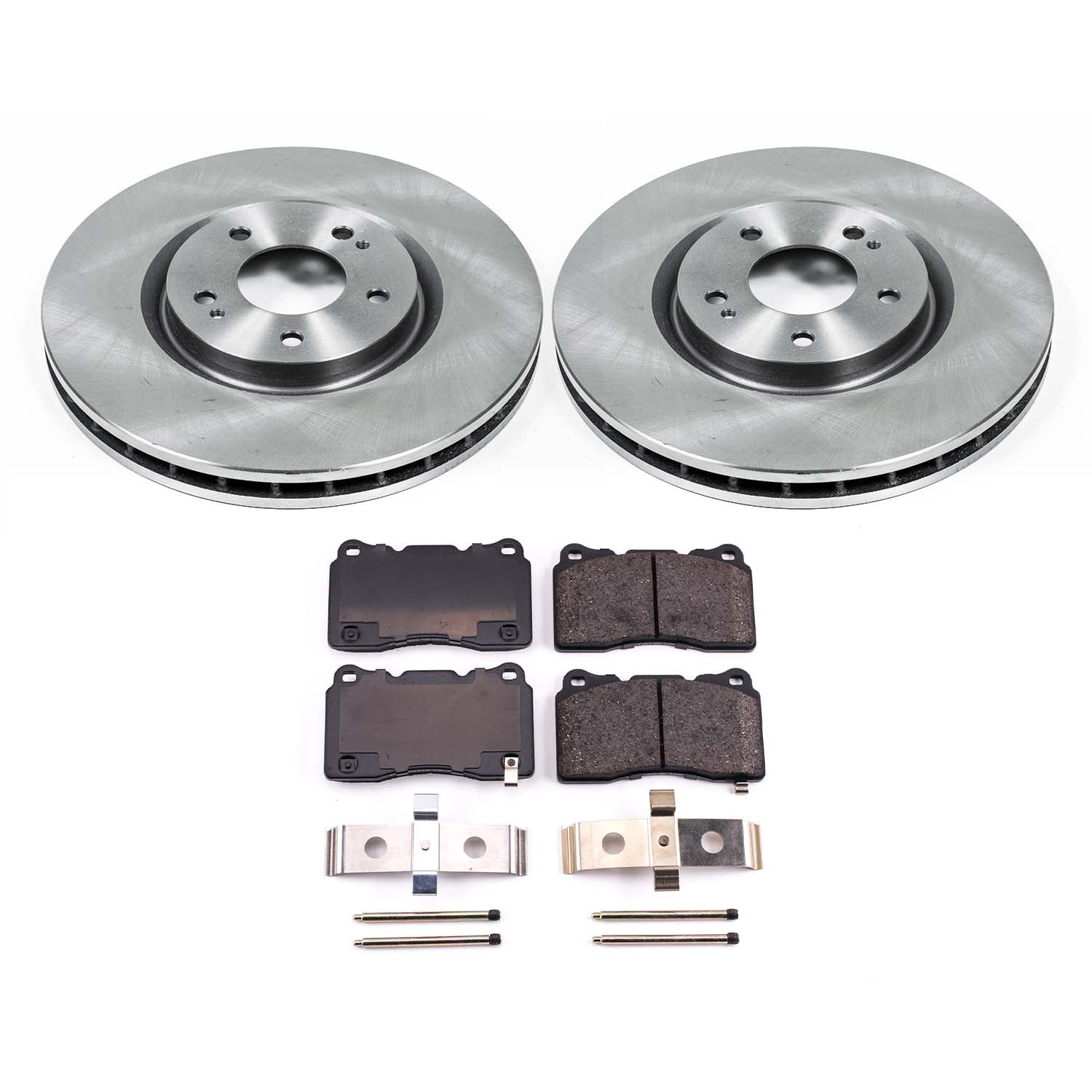Ultimate Brakes Front Ceramic Brake Pad and Rotor Kit with Hardware WM80010