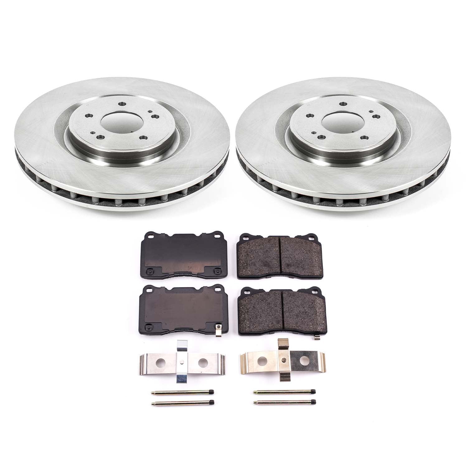 Ultimate Brakes Front Ceramic Brake Pad and Rotor Kit with Hardware WM80016