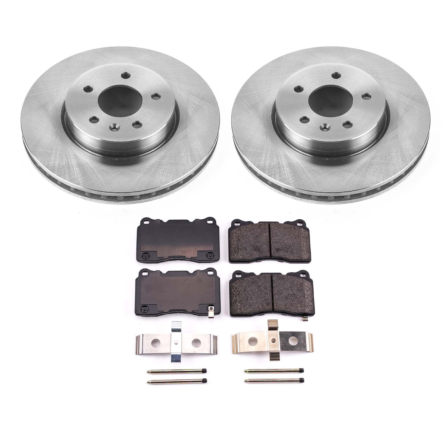 Ultimate Brakes Front Ceramic Brake Pad and Rotor Kit with Hardware WM80018