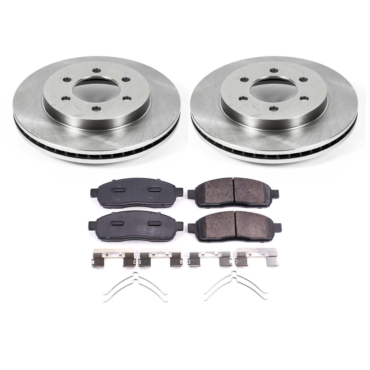 Ultimate Brakes Front Ceramic Brake Pad and Rotor Kit with Hardware WM80025