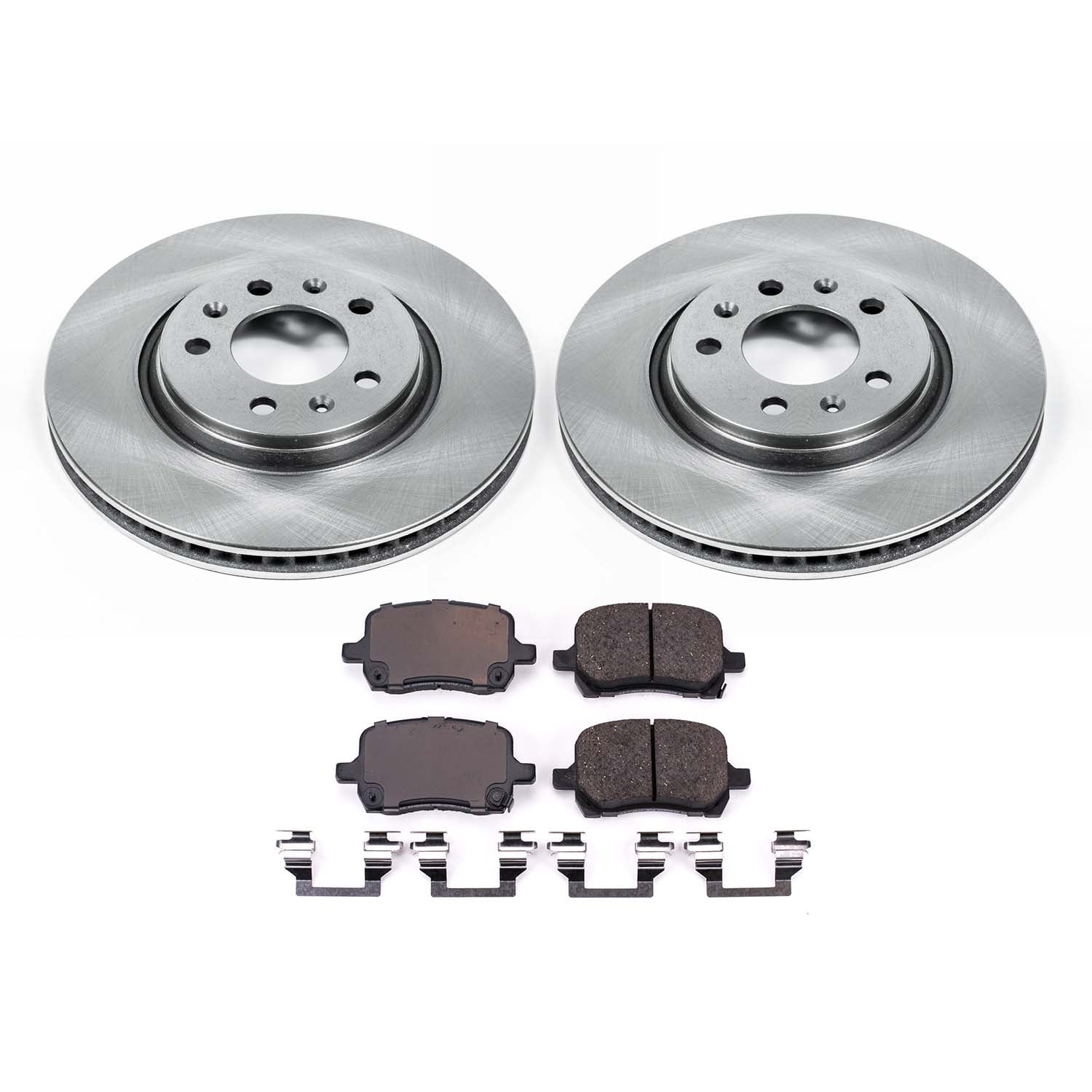 Ultimate Brakes Front Ceramic Brake Pad and Rotor Kit with Hardware WM80033
